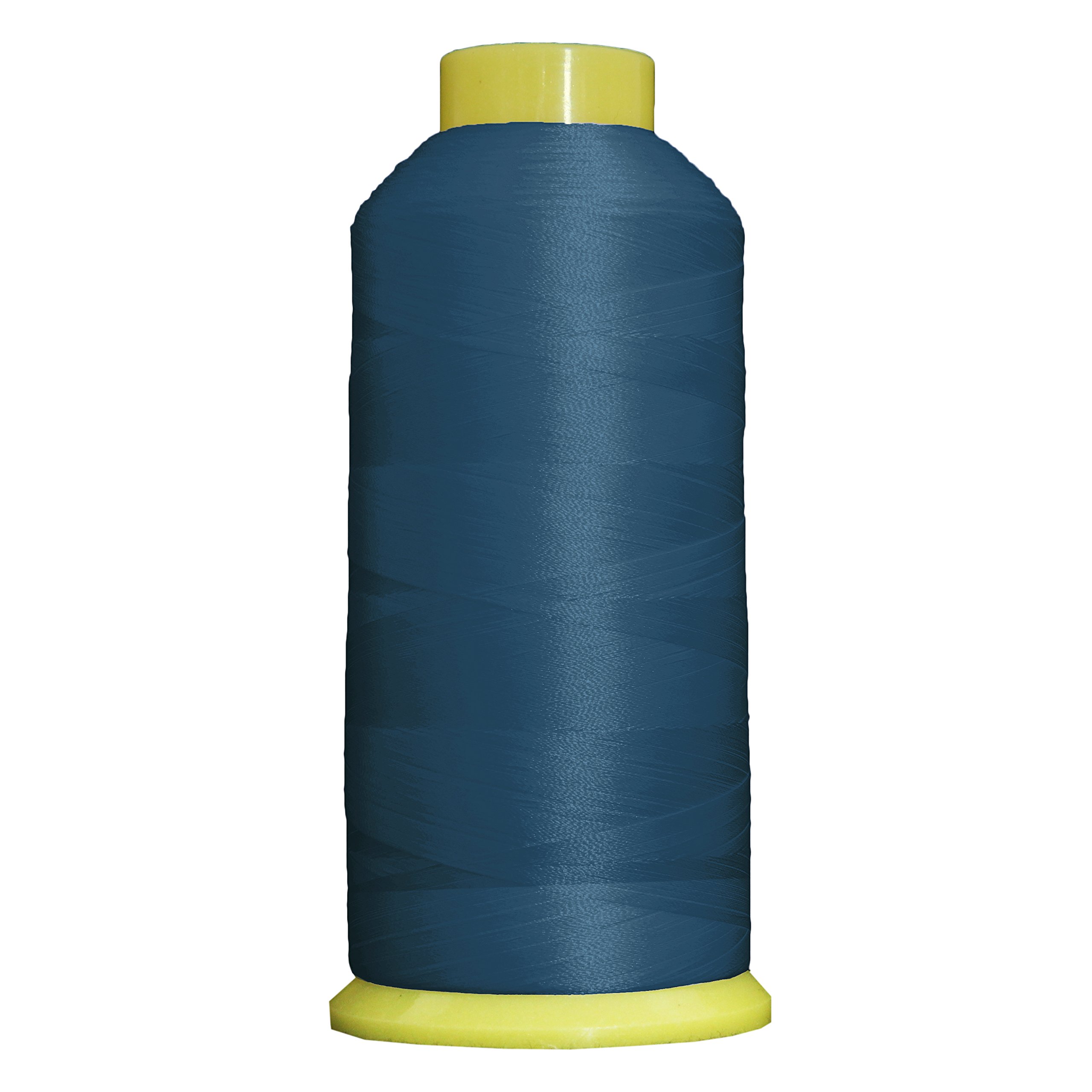 Threadart 5000m Polyester Machine Embroidery Thread - 40wt Large Cone (5500 Yards) for Janome, Bernina & Other Sewing Machines - No. 466 Blue Teal - Perfect for Quilting, Clothing & Home Decor Projects