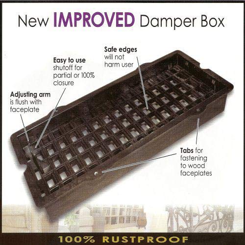 Black ST210 Scroll Painted Decor Grates 2x10