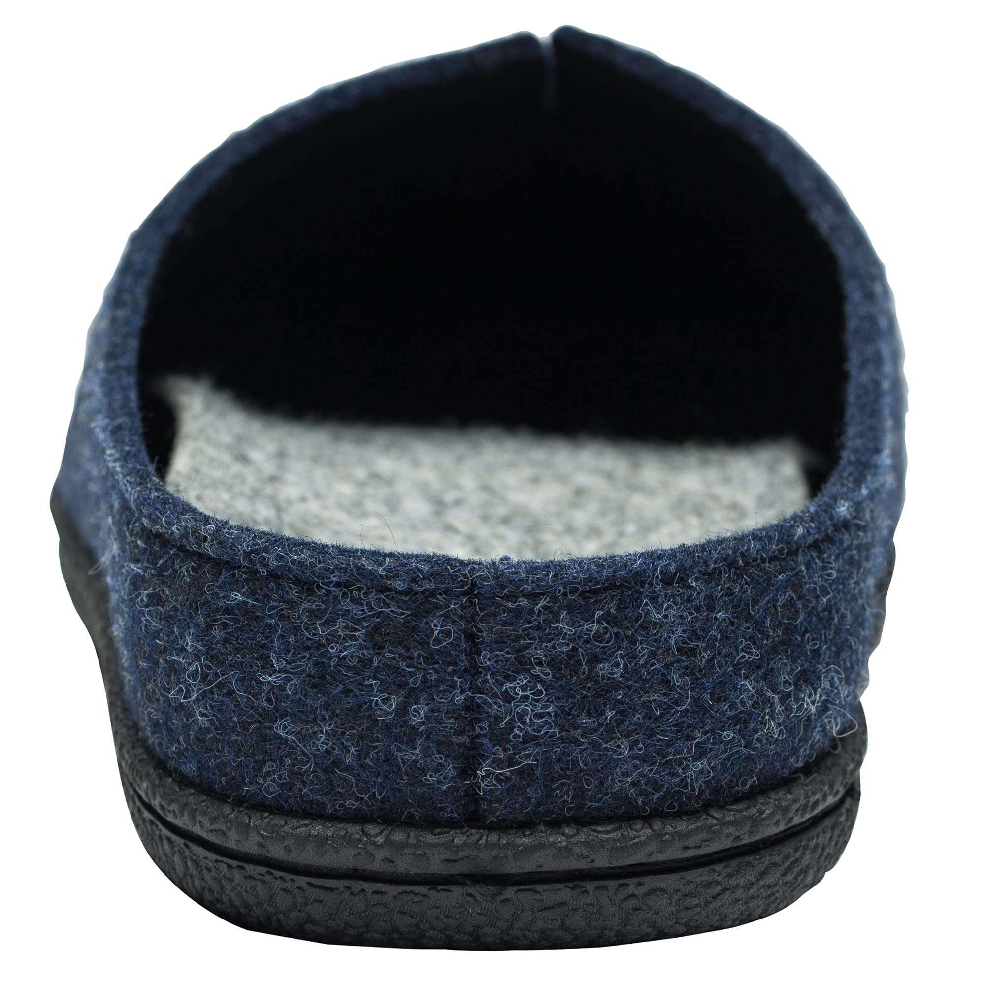 Alpine Swiss Bruce Men's Felt Faux Wool Clog Slippers - Comfortable Slip-On House Shoes for Indoor & Outdoor Wear - Cozy Home, Office, and Garden Footwear