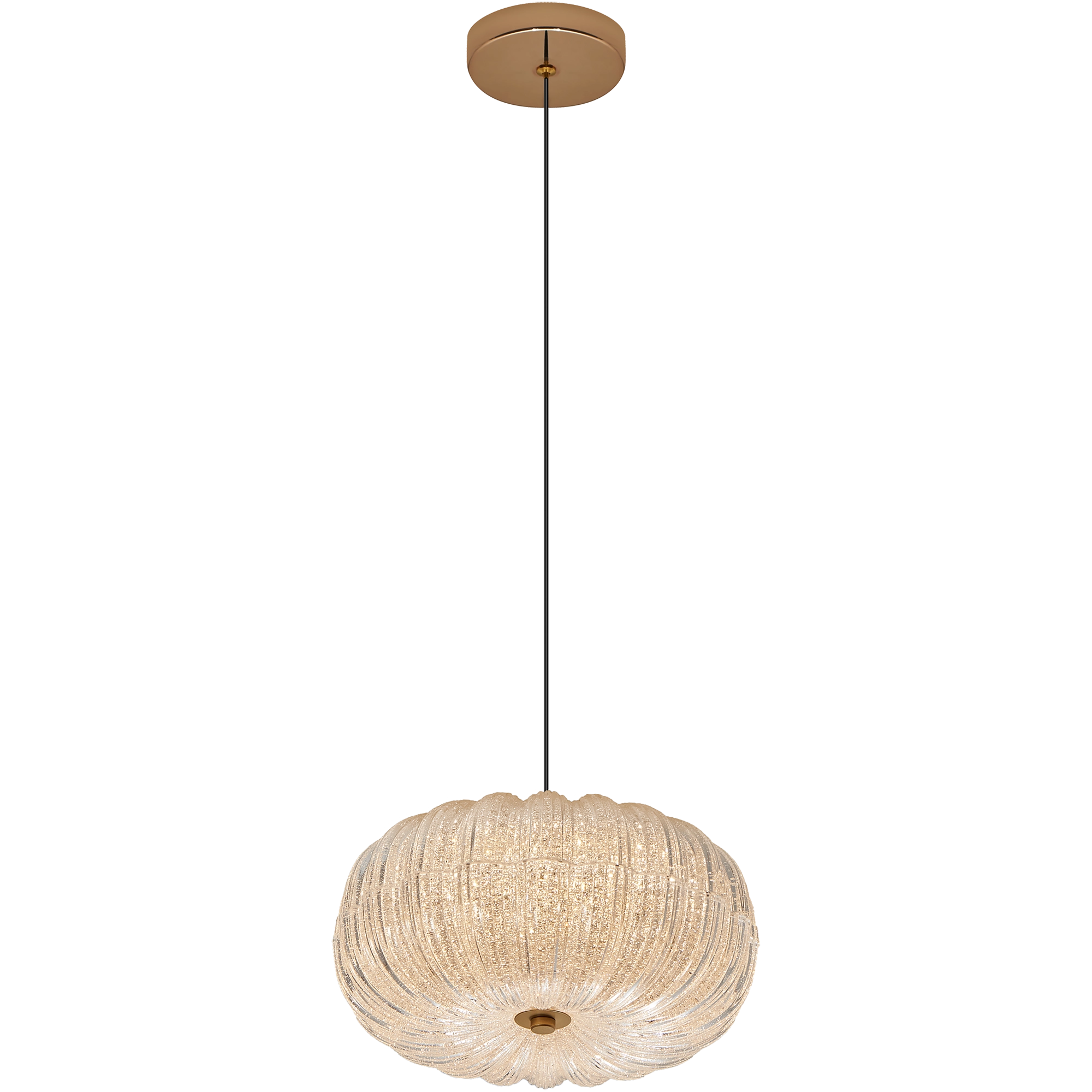 19W CCT LED Pendant Light Fixture - 300mm Gold Modern Hanging Light for Kitchen Island, Dining Room & Bedroom Lighting