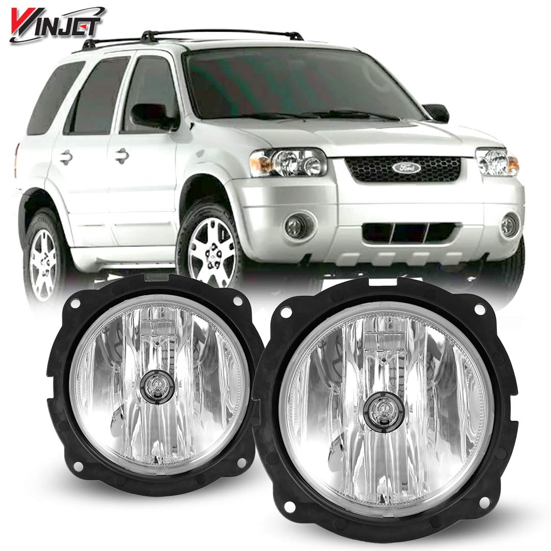 Winjet Fog Lights Kit for 2007-2012 Ford Escape - Complete Set with Switch & Wiring Harness | Perfect for Night Driving, Off-Road Adventures & Low Visibility Conditions