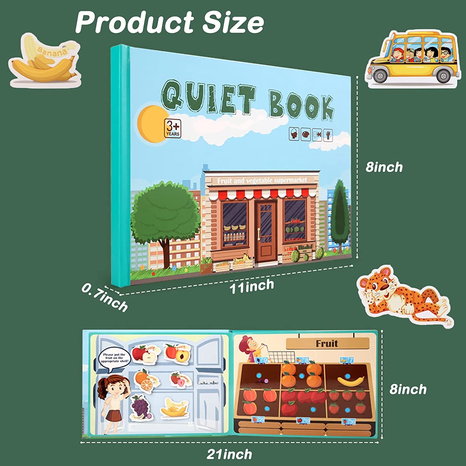 Montessori Busy Book for Toddlers 3+ Years | Educational Learning Activity Toy | Preschool Homeschool Supplies | Perfect Birthday Gift for Kids | Ideal for Travel, Quiet Time & Early Childhood Development