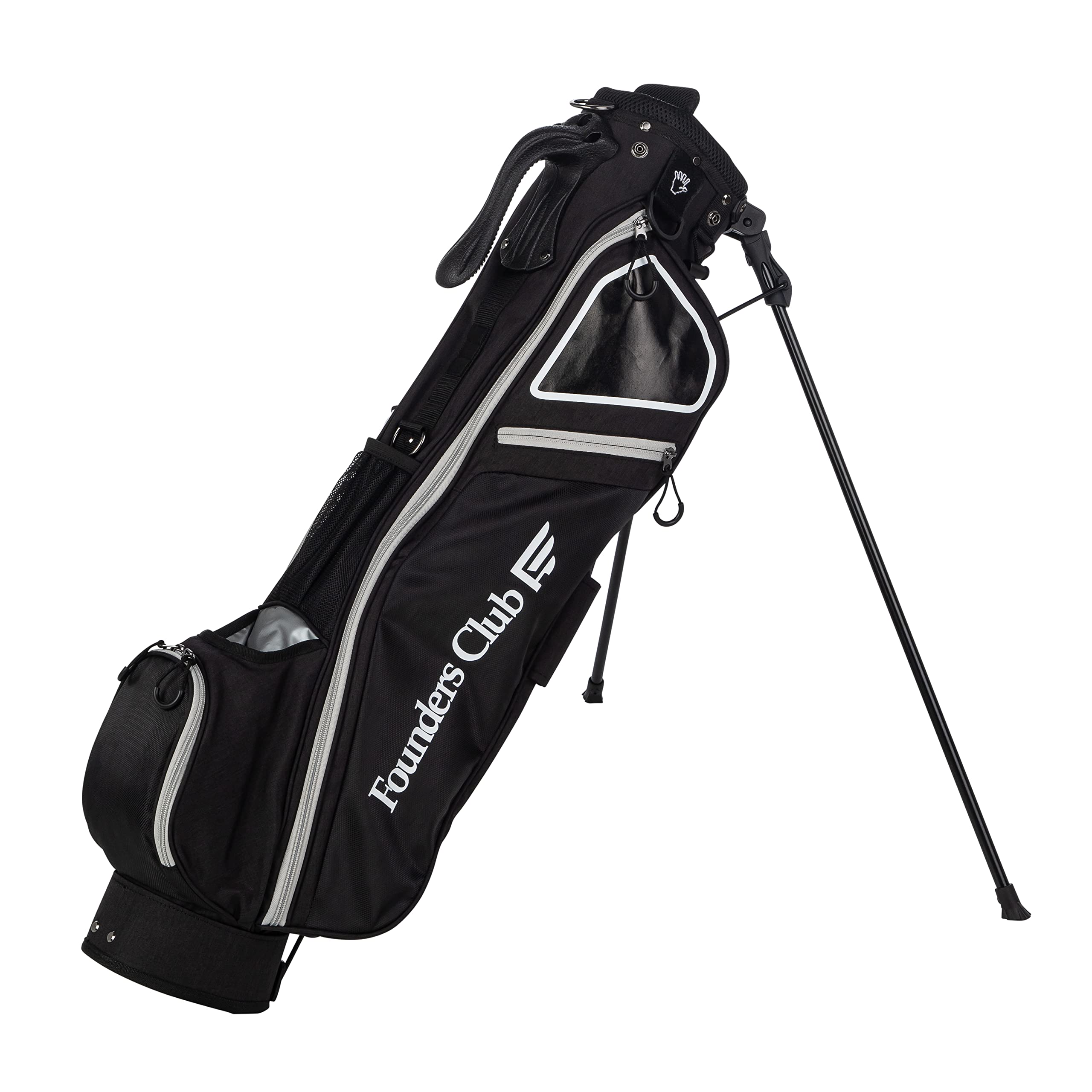 Founders Club Lightweight Sunday Golf Bag with Dual Strap & Stand - Easy Carry for Pitch & Putt, Driving Range & Par 3 Courses | Perfect for Casual Golfers & Practice Sessions