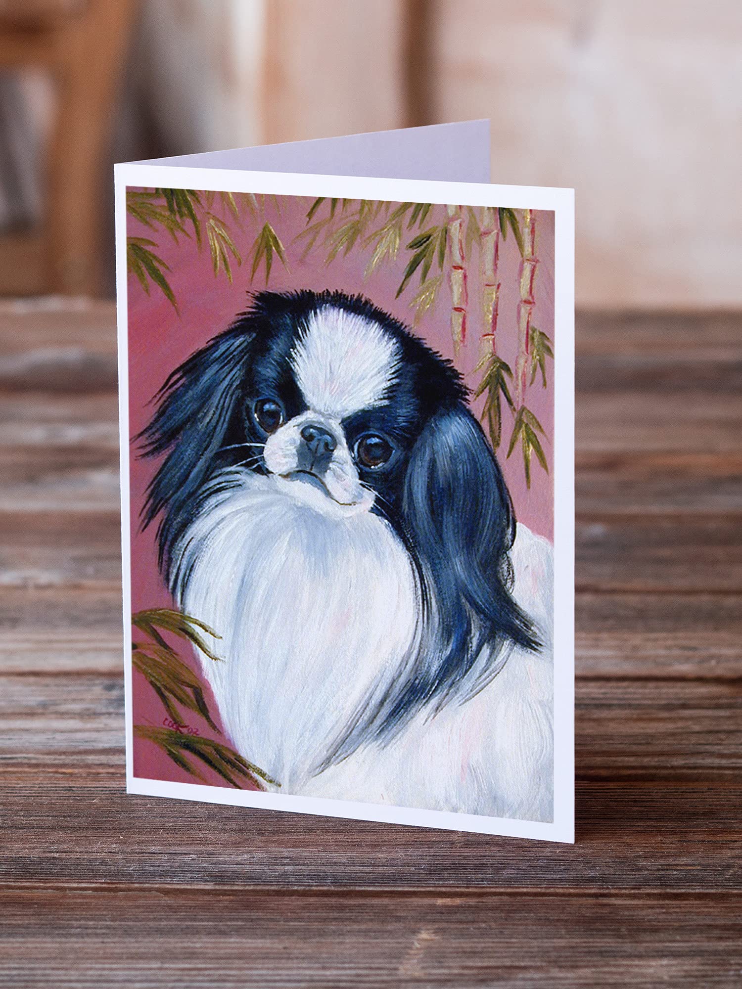 Japanese Chin Greeting Cards & Envelopes - Pack of 8 Blank A7 Note Cards (5x7 Inches) | Whimsical Dog-Themed Stationery for Birthdays, Thank You Notes & Special Occasions