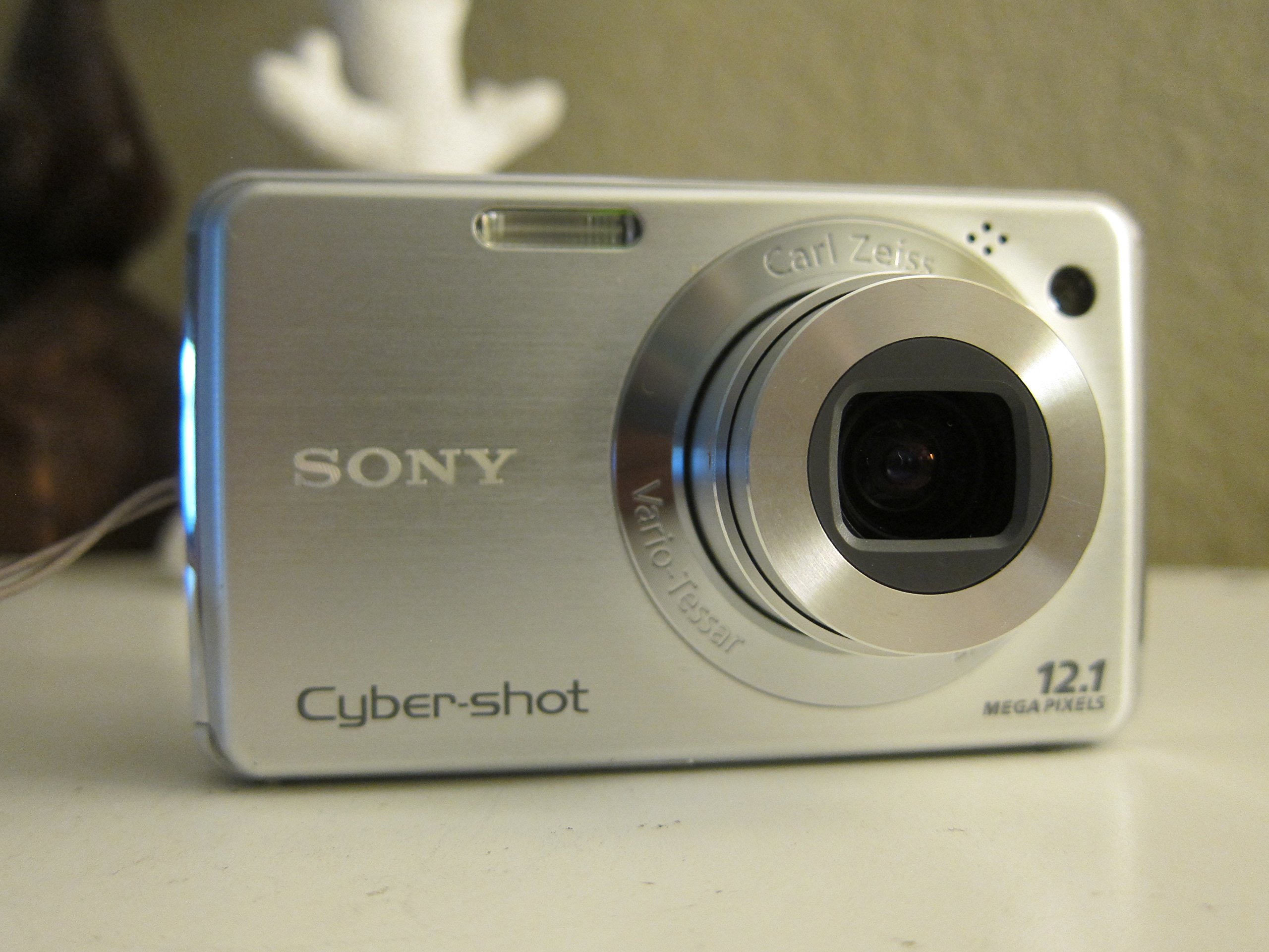 Sony Cybershot DSC-W220 12.1MP Digital Camera with 4x Optical Zoom & Super Steady Shot Image Stabilization - Silver | Perfect for Travel Photography, Family Events & Everyday Moments
