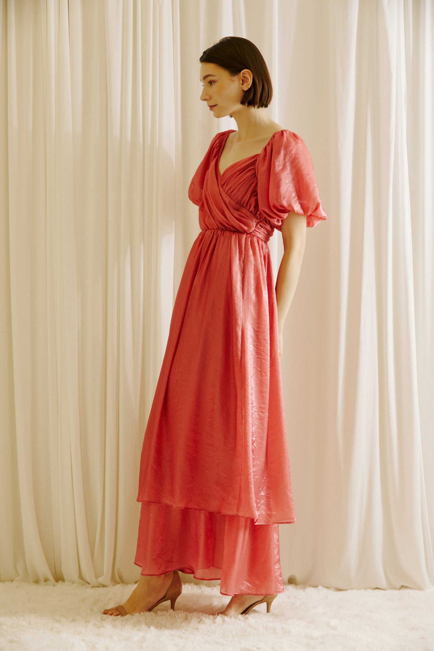 Flattering Lipstick Red Dress for Women - Elegant & Stylish Party Wear for Evening Events, Date Nights & Special Occasions