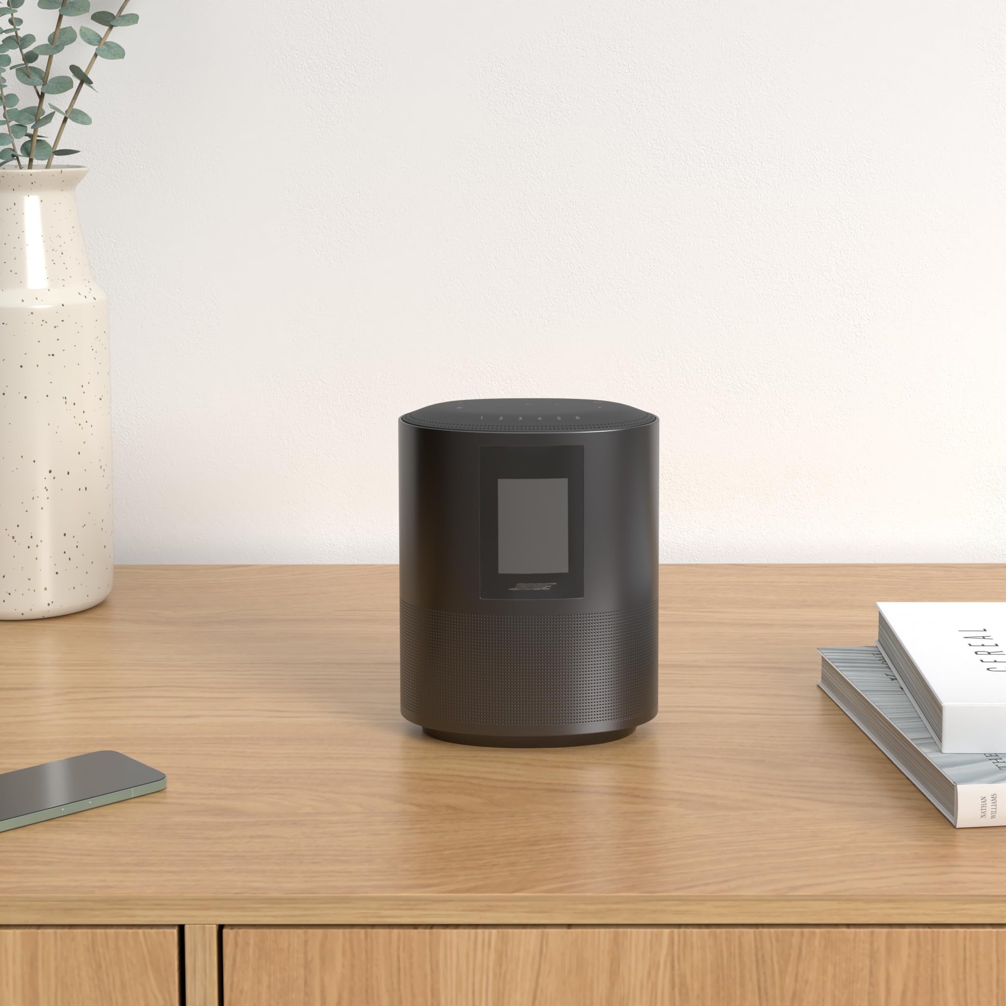 Bose Home Speaker 500 - Smart Bluetooth Speaker with Alexa Voice Control, Wireless Streaming, Premium Sound (Renewed, Black) - Perfect for Home, Office, Parties & Outdoor Gatherings