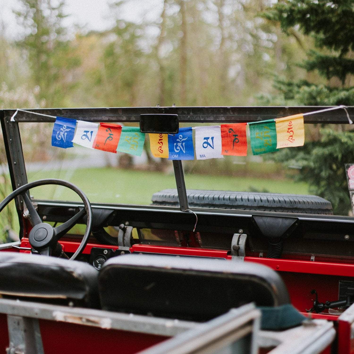 Compassion Mantra Prayer Flags - Tibetan Buddhist Blessing Banners for Home, Garden & Meditation - Spiritual Decor & Positive Energy