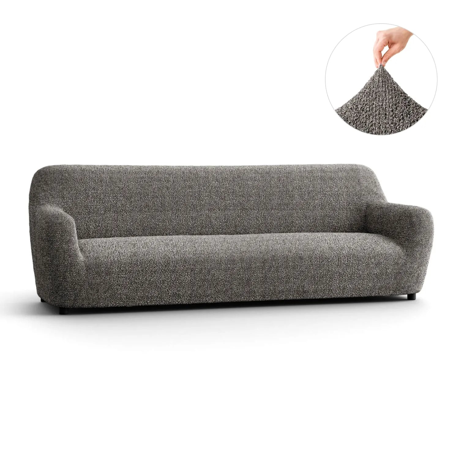 4 Seater Sofa Slipcover - Soft Microfiber Fabric with Stylish Prints - Perfect for Living Room, Family Room & Home Decor
