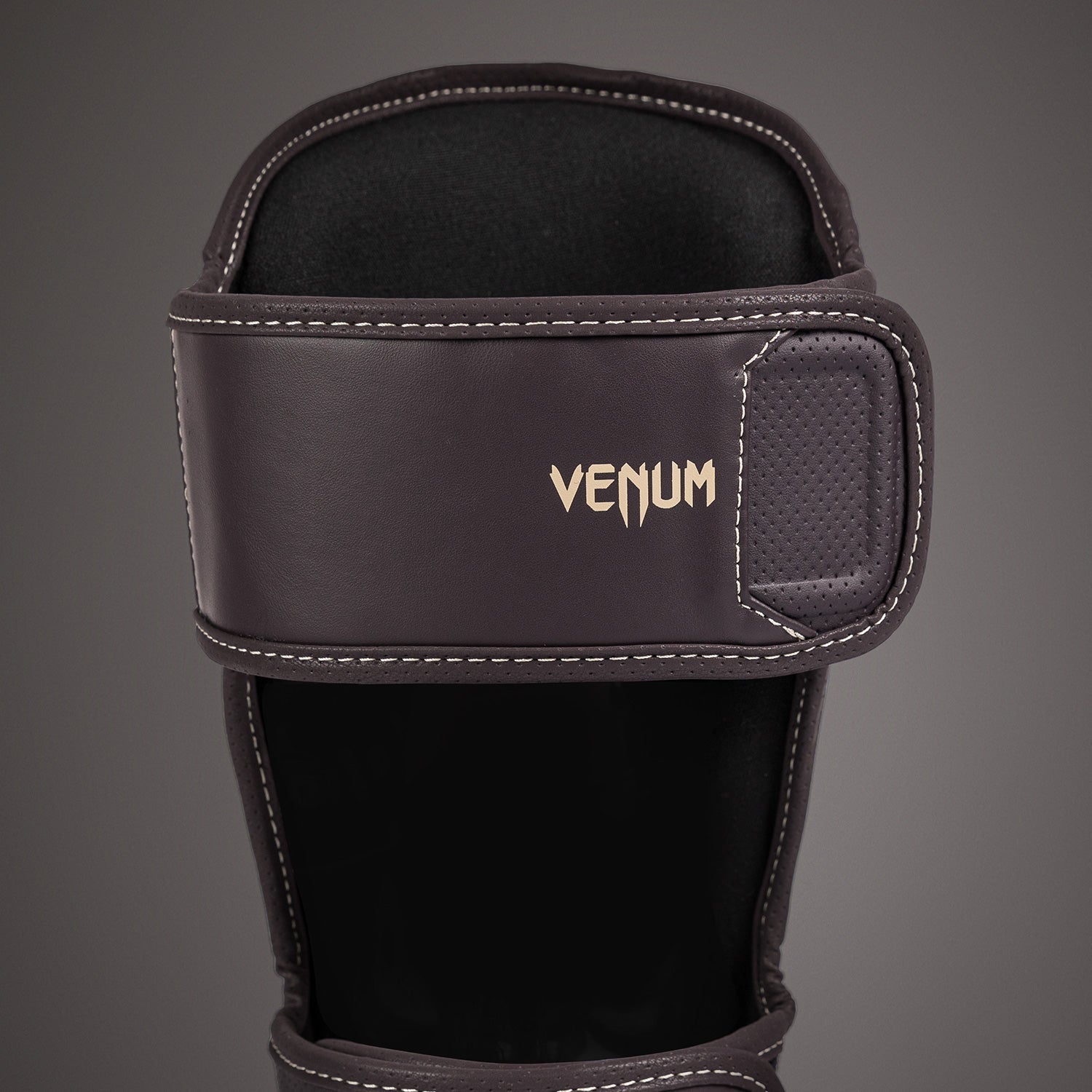 Venum Impact Evo Shin Guards - Premium MMA & Muay Thai Leg Protection (Chocolate Brown) - Perfect for Training, Sparring & Combat Sports