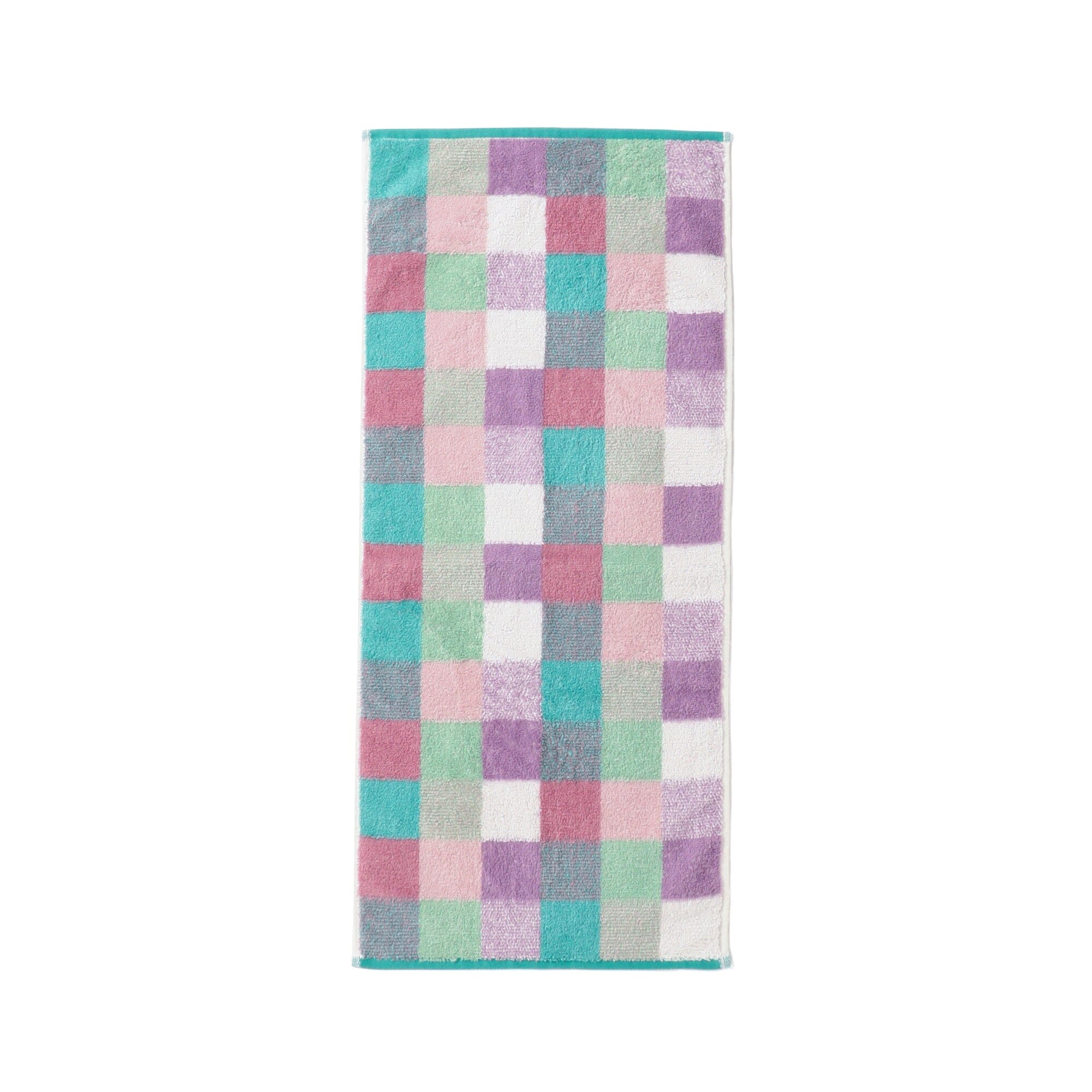 Antibacterial & Deodorant Checkered Face Towel - Green | Soft & Absorbent for Gym, Travel & Daily Skincare