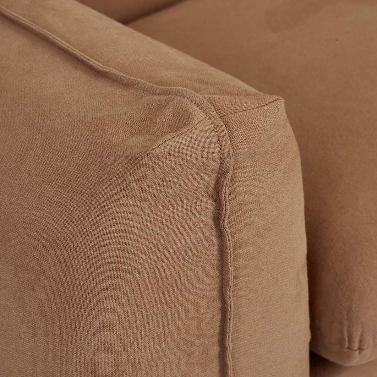 Hugo Monte 3-Seater Sofa - Modern Fabric Couch for Living Room, Lounge & Office - Comfortable Sectional Sofa with Soft Cushions