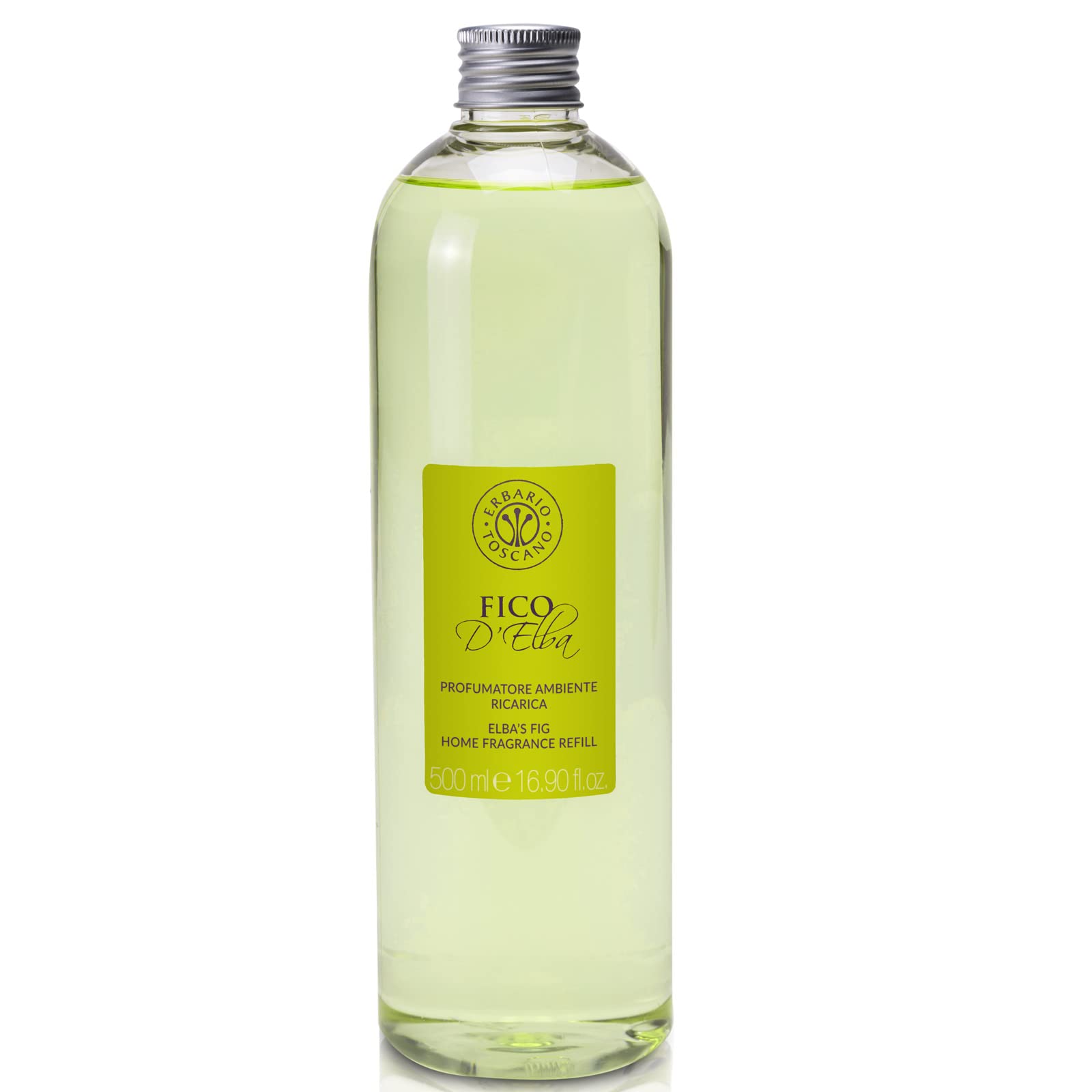 Erbario Toscano Aromatherapy Essential Oil Diffuser Refill 500ml - Elba's Fig Scent for Home, Office & Spa Relaxation
