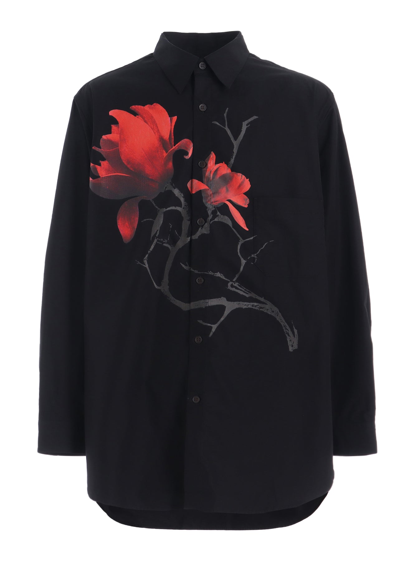 Stylish Cotton Broadcloth Magnolia Floral Print Oversized Shirt for Women | Casual Loose Fit Blouse for Spring & Summer | Perfect for Beach, Vacation, and Everyday Wear