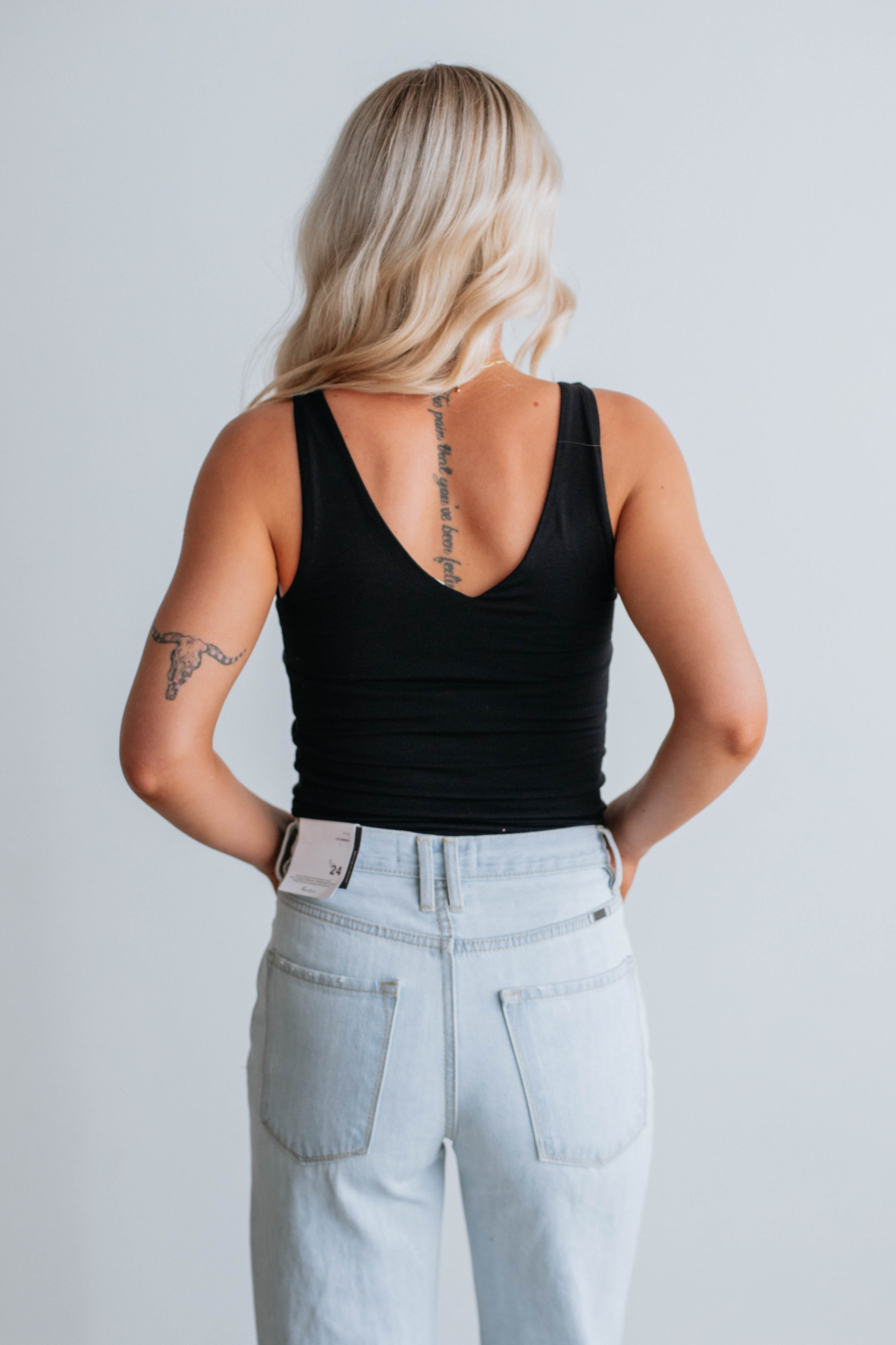 Rio Basic Tank Top for Women - Soft Stretch Comfortable Black Camisole for Layering, Workout & Casual Wear