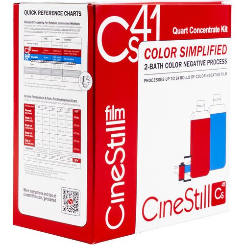 CineStill Cs41 C-41 Color Negative Film Liquid Developing Kit (32 oz) - Professional Film Development for Home & Darkroom Use