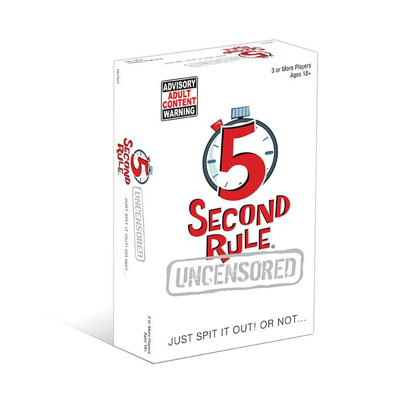 5 Second Rule Uncensored Board Game - Fun Party Game for Adults & Families - Perfect for Game Nights, Gatherings & Social Events