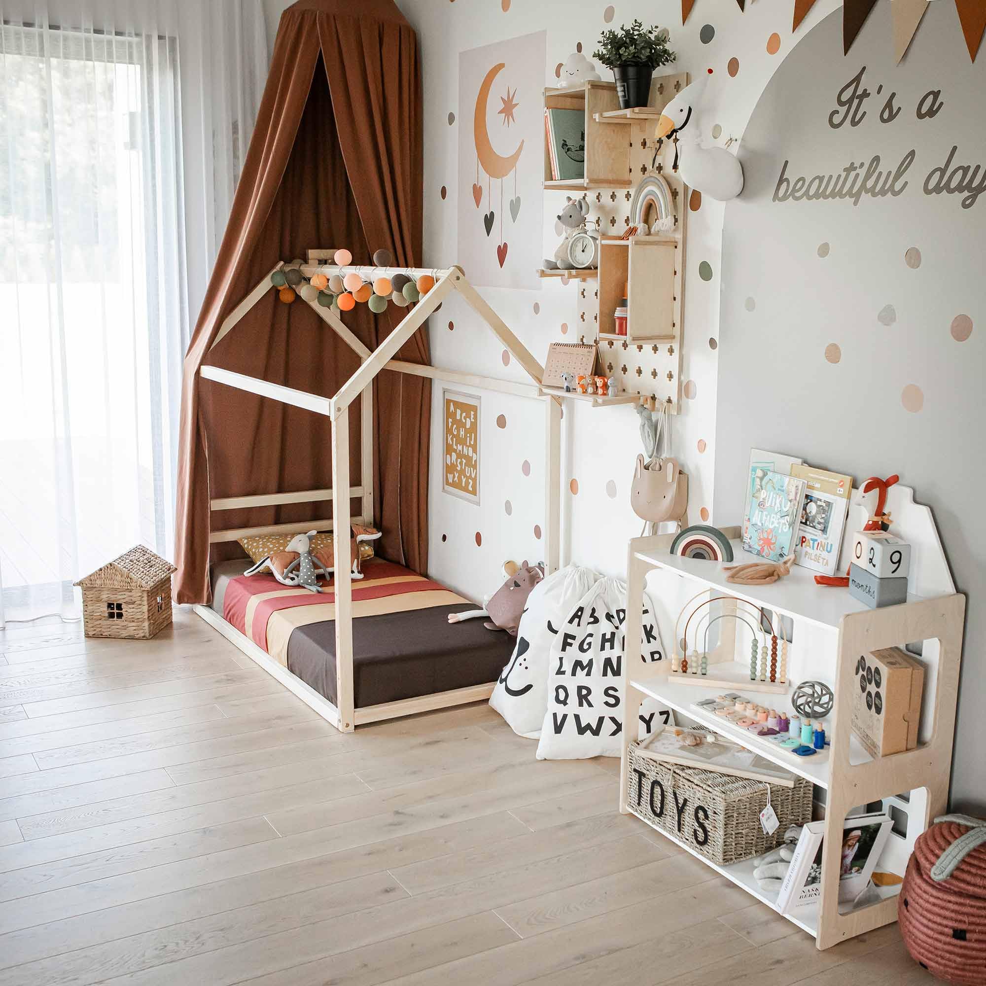 Montessori Kids House Bed - Twin Size for Cozy Sleep & Play
