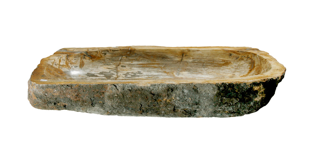 Natural Petrified Wood Bathroom Sink - 30 to 36 Inch Vanity Top with Unique Fossilized Patterns | Perfect for Rustic, Farmhouse & Luxury Bathroom Decor