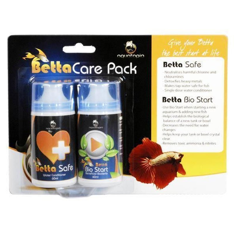 Aquatopia Betta Fish Care Kit - Complete Set for Healthy & Happy Betta Fish - Perfect for Aquarium, Fish Tank & Home Decor Use