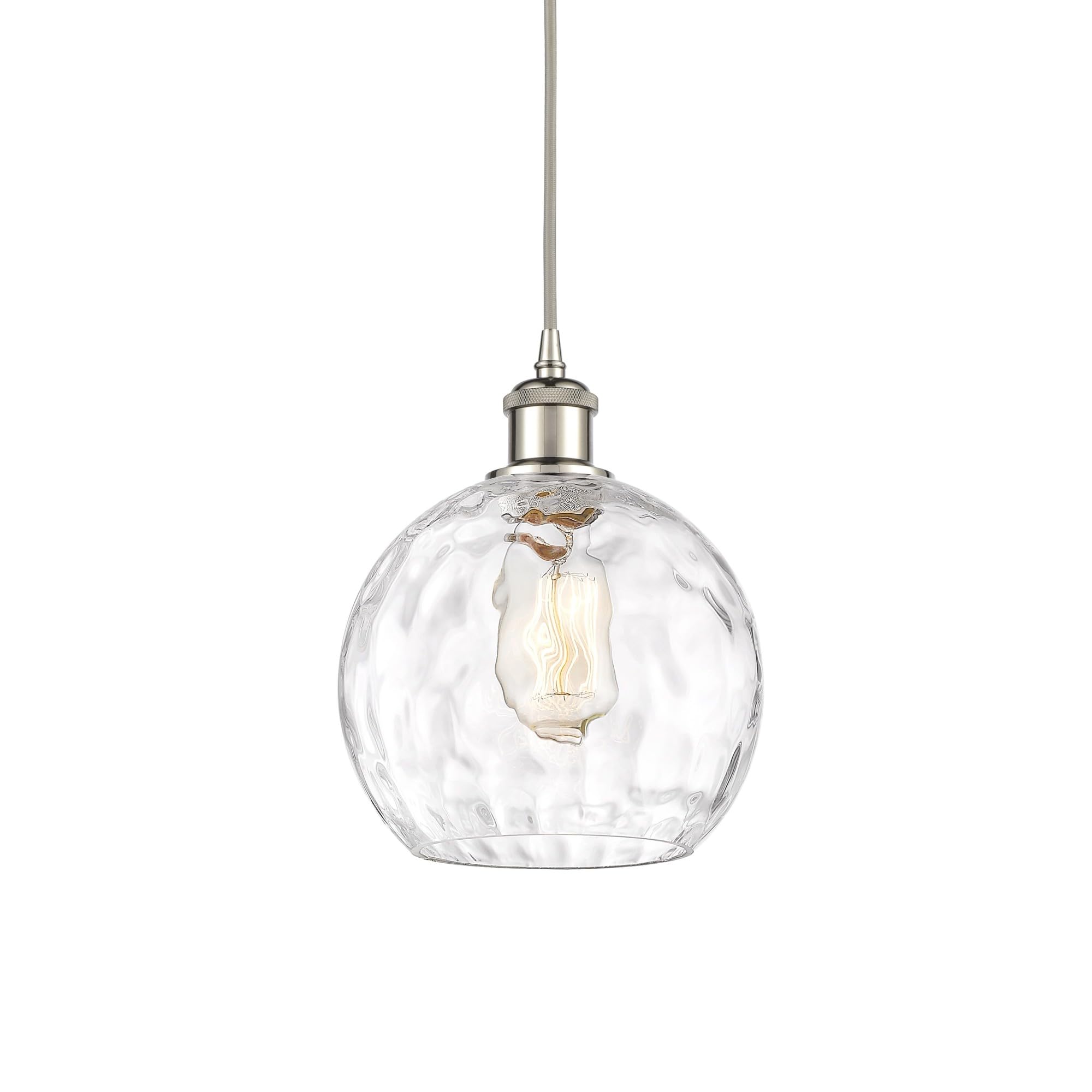 Innovations Lighting Athens Water Glass Mini Pendant Light - 1-Light Industrial Style Pendant Fixture (10