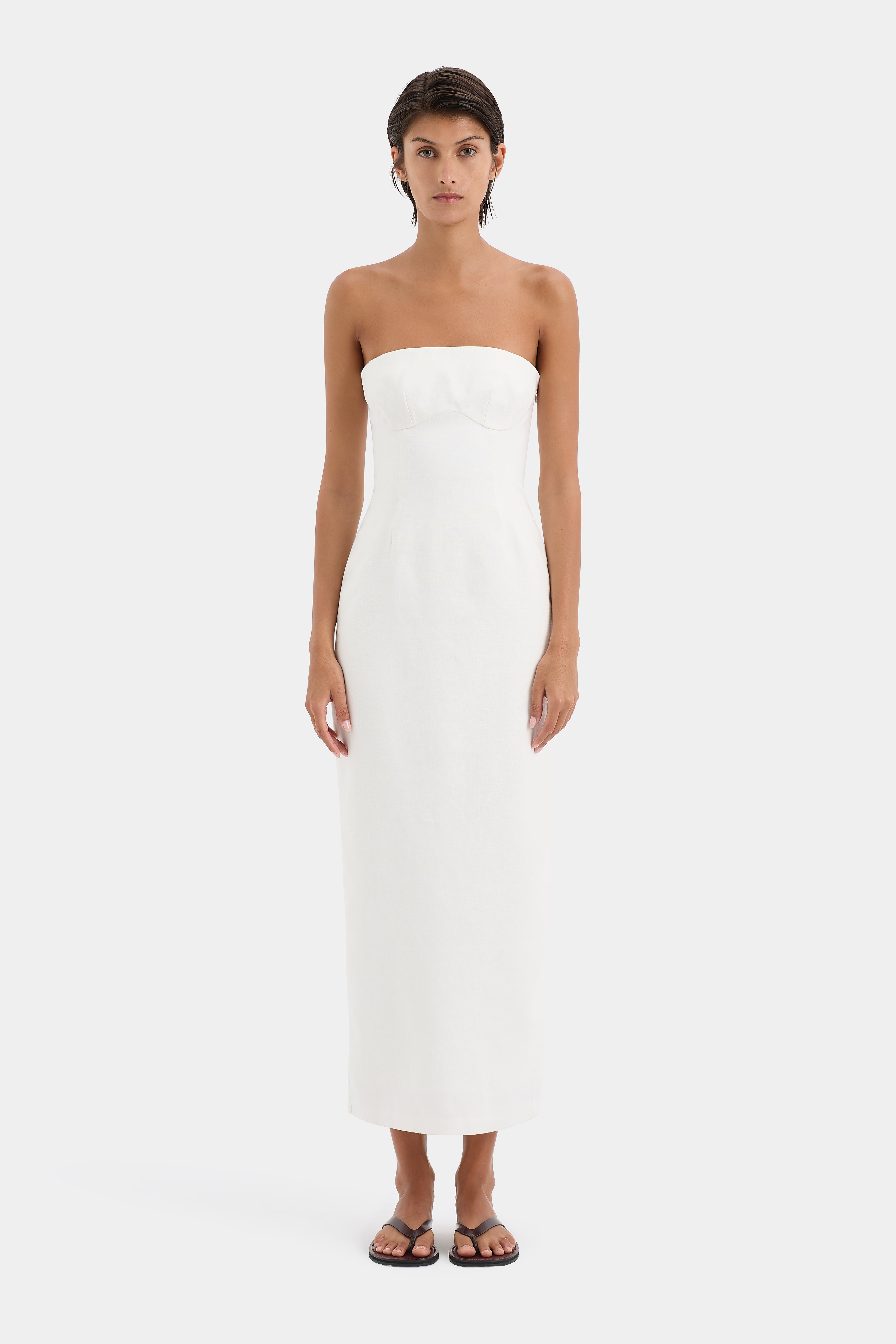 Evalita Elegant Column Dress for Women - Slim Fit Formal Evening Gown for Parties, Weddings & Special Occasions