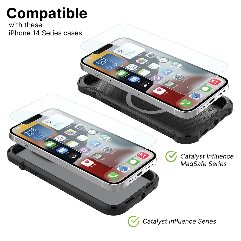 iPhone 14 Pro Tempered Glass Screen Protector - 9H Hardness, Anti-Scratch, Bubble-Free - Perfect for Everyday Protection & Gaming