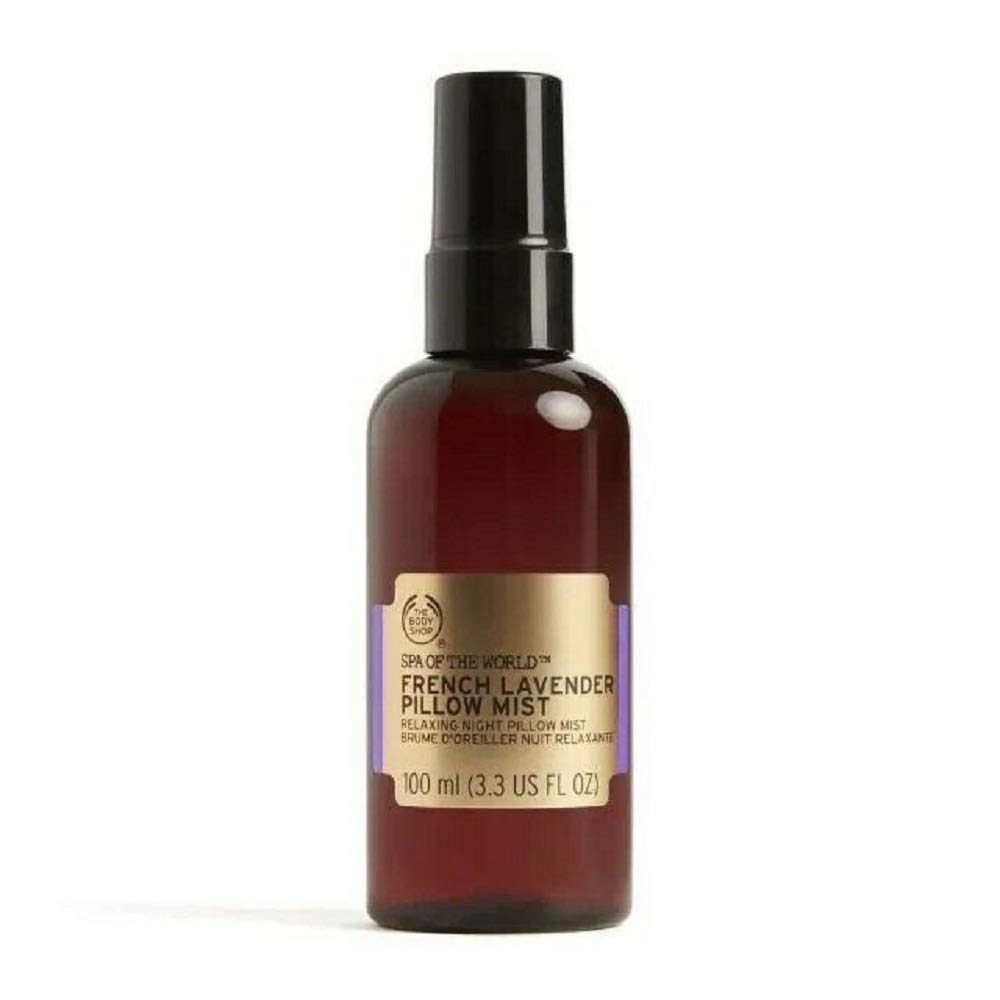 The Body Shop French Pillow Mist 100ml - Lavender Scent for Relaxation & Better Sleep | Aromatherapy Spray for Bedroom, Yoga & Meditation