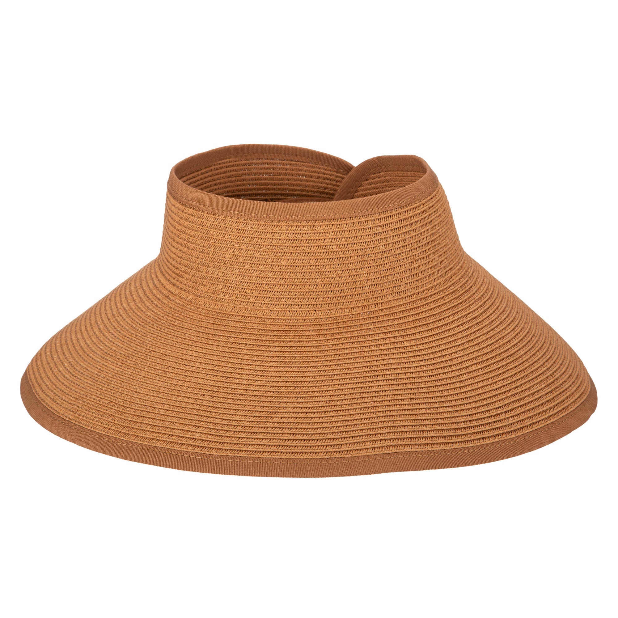 San Diego Hat Company Women's Ultrabraid Large Brim Visor - UV Protection Sun Hat for Beach, Golf, and Outdoor Activities