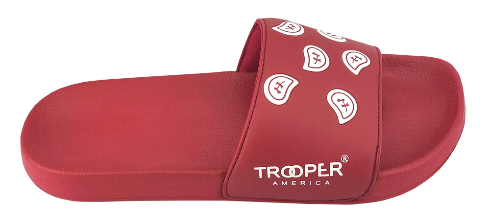 Men's & Women's TB-01 Paisley Bandana EVA Slide Sandals | Quick-Drying Shower Shoes | Ultra Cushioned Indoor & Outdoor Slides with Contoured Footbed | Perfect for Beach, Pool, Gym & Spa