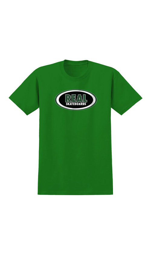 Premium Men's Oval T-Shirt in Kelly Green - Soft Cotton Comfort Fit for Casual Wear & Everyday Style