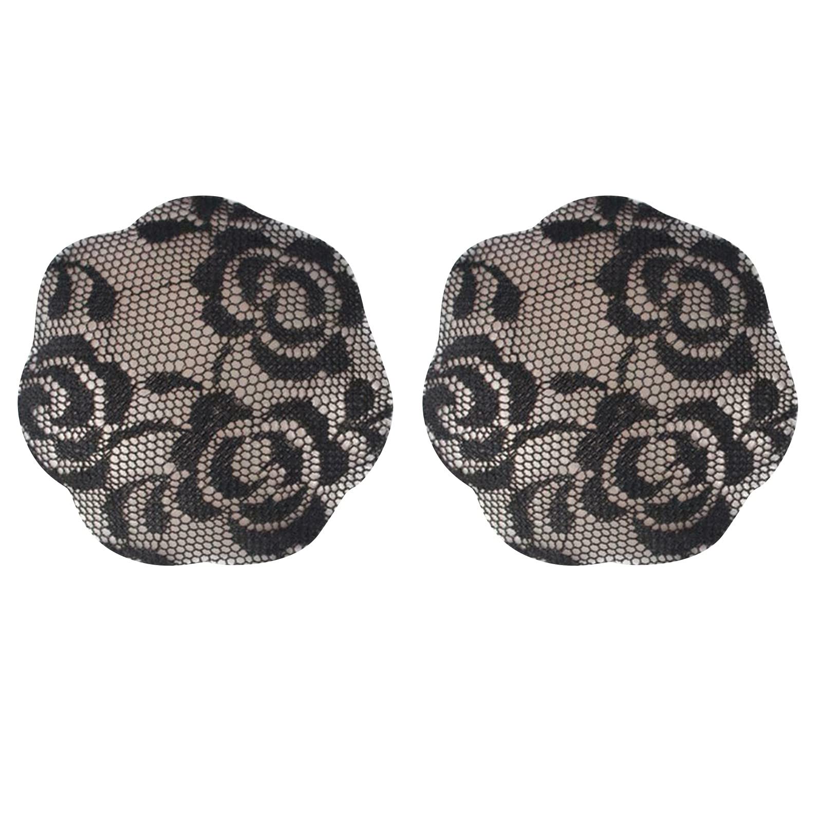 Reusable Women's Lace Silicone Pasties - Adhesive Nipple Covers for Breast Petals | Comfortable & Discreet Underwear for Lingerie, Costumes & Swimwear