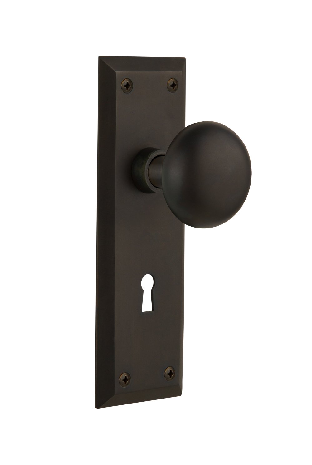 Vintage New York Keyhole Door Knob - 2.75