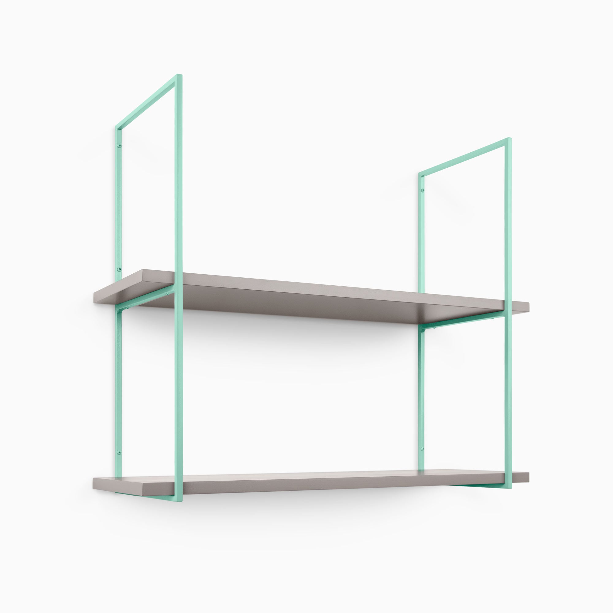 Lloyd Arsenic 2 Tiered Shelf - Modern Rustic Wooden Display Stand for Home Decor, Books & Plants - Perfect for Living Room, Bedroom or Office Organization