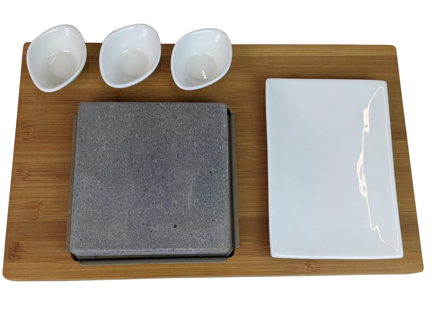 Premium Black Rock Grill Steak Stone Set - Authentic Lava Cooking Stone for Tabletop Grilling | Perfect for Outdoor BBQ, Camping & Backyard Parties (Standard Set)