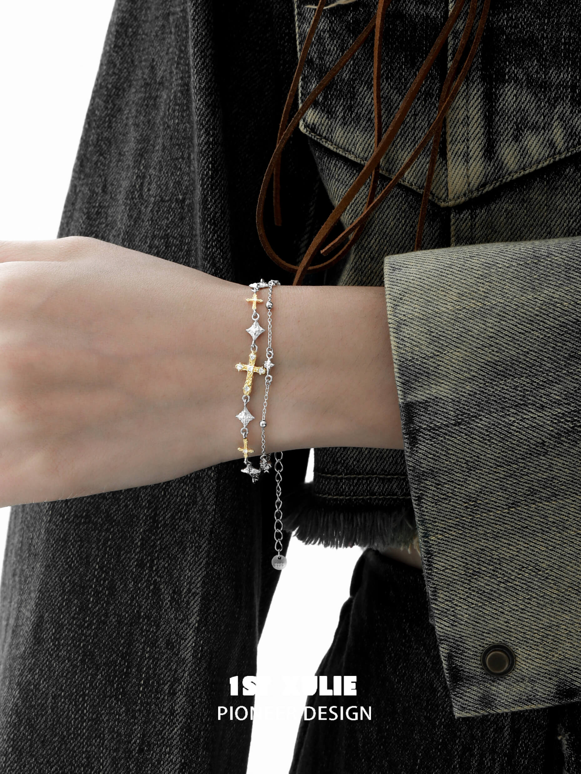 18K Gold Plated & 925 Sterling Silver Chain Bracelet for Women | Elegant Starfall Design | Perfect for Gifts, Weddings, Anniversaries & Everyday Wear
