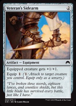 Magic: The Gathering - Veteran's Sidearm (242/272) Foil Card - MTG Origins Expansion - Collectible Trading Card Game for Deck Building & Strategy Battles
