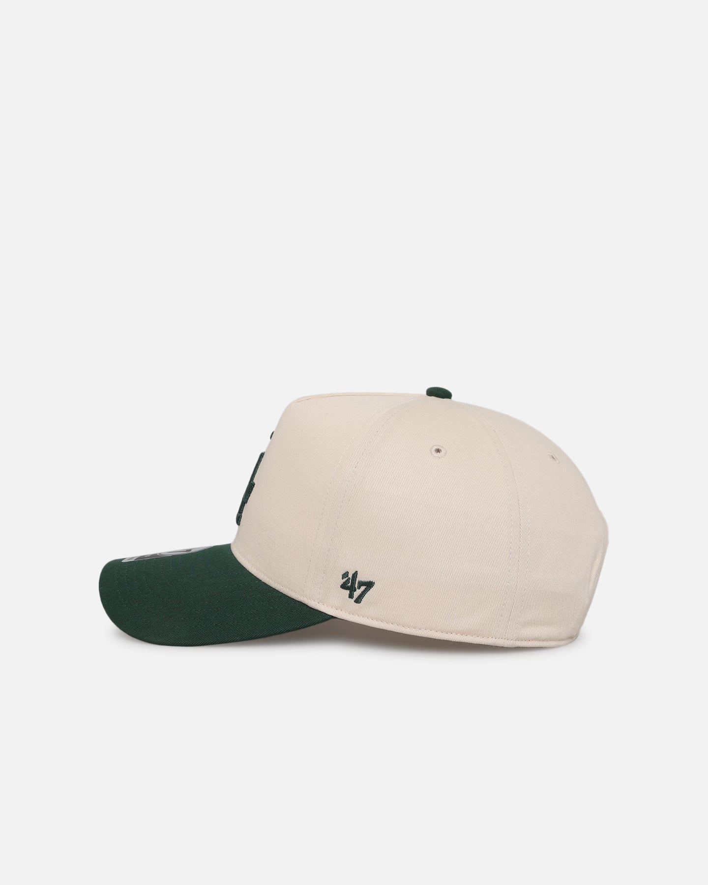47 Brand Los Angeles Dodgers 'Two Tone Dodgers' 47 MVP DT Snapback Hat - Natural/Dark Green Adjustable Baseball Cap for Men & Women - Perfect for Sports Games, Casual Wear & Fan Collections