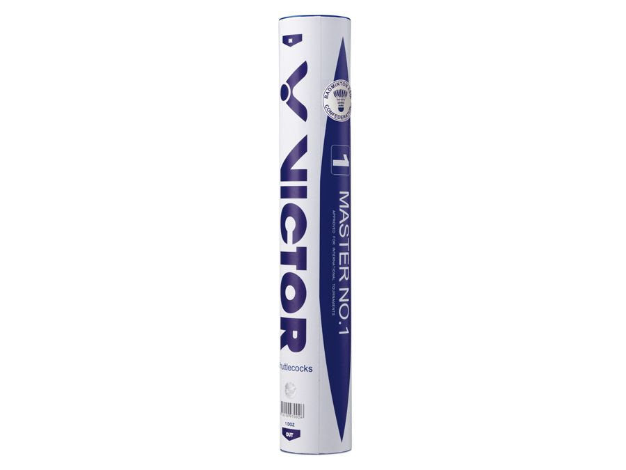 Victor Master No.1 Premium Badminton Shuttlecocks - Professional Grade Feather Shuttlecocks for Tournament & Training - Perfect for Indoor/Outdoor Badminton Games & Sports Practice