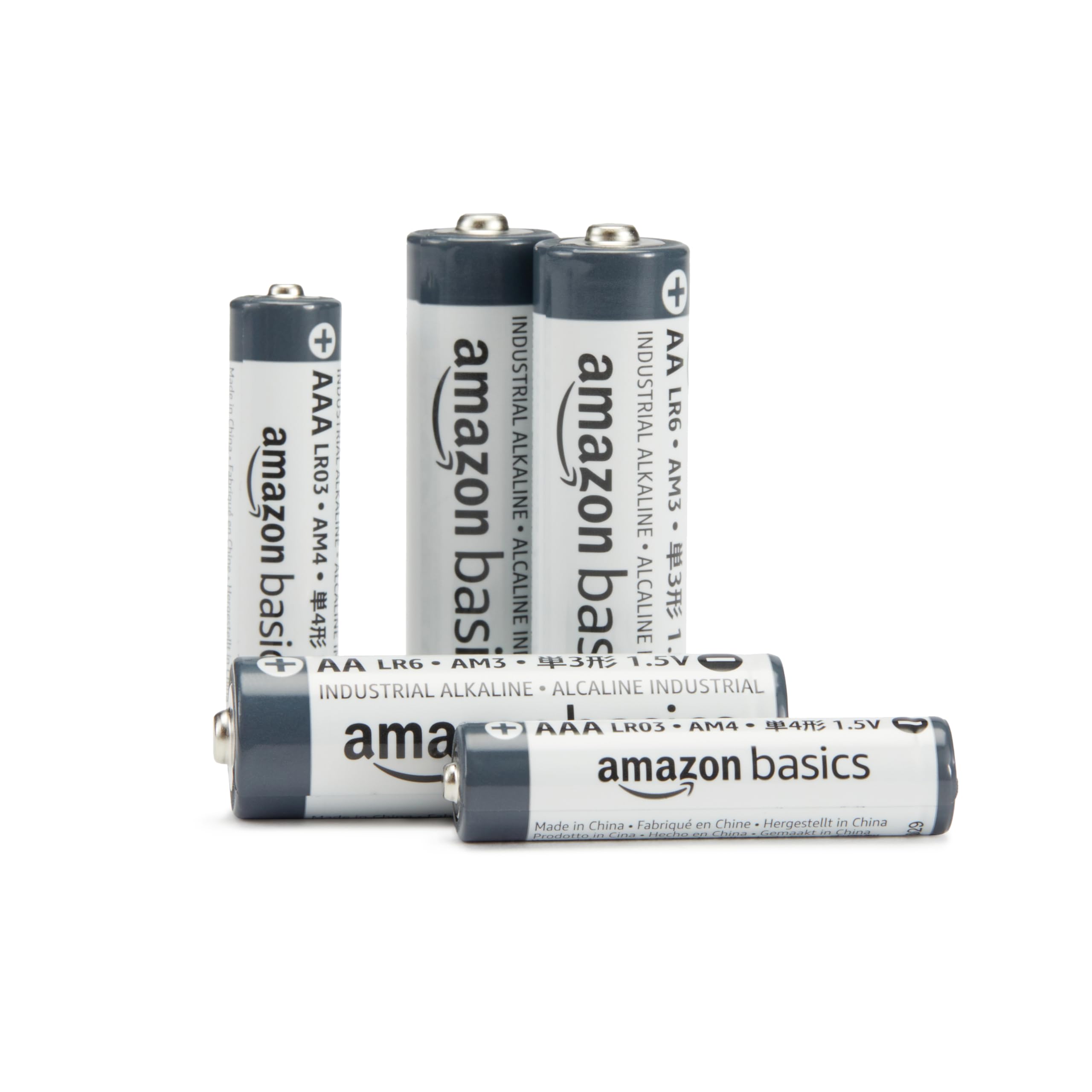 Amazon Basics 250-Pack AAA Alkaline Industrial Batteries, 1.5 Volt, Long-Lasting Power with 5-Year Shelf Life - Perfect for Toys, Remote Controls, Flashlights, and Electronic Devices