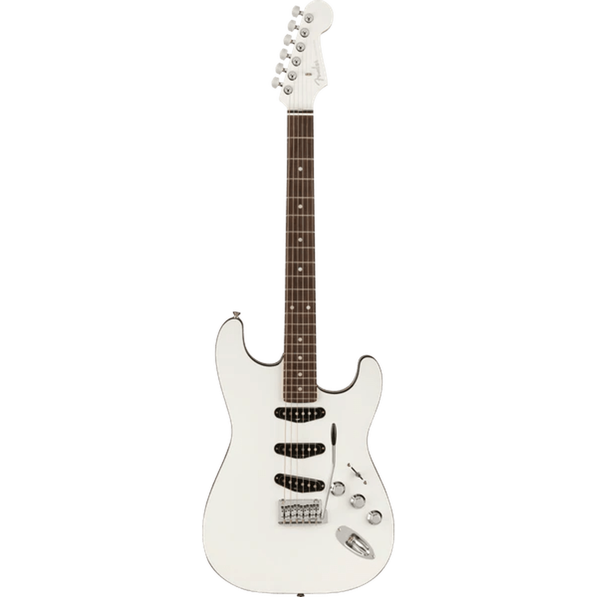 Fender Aerodyne Stratocaster Electric Guitar - Right Handed, Bright White Finish | Perfect for Rock, Blues & Stage Performances