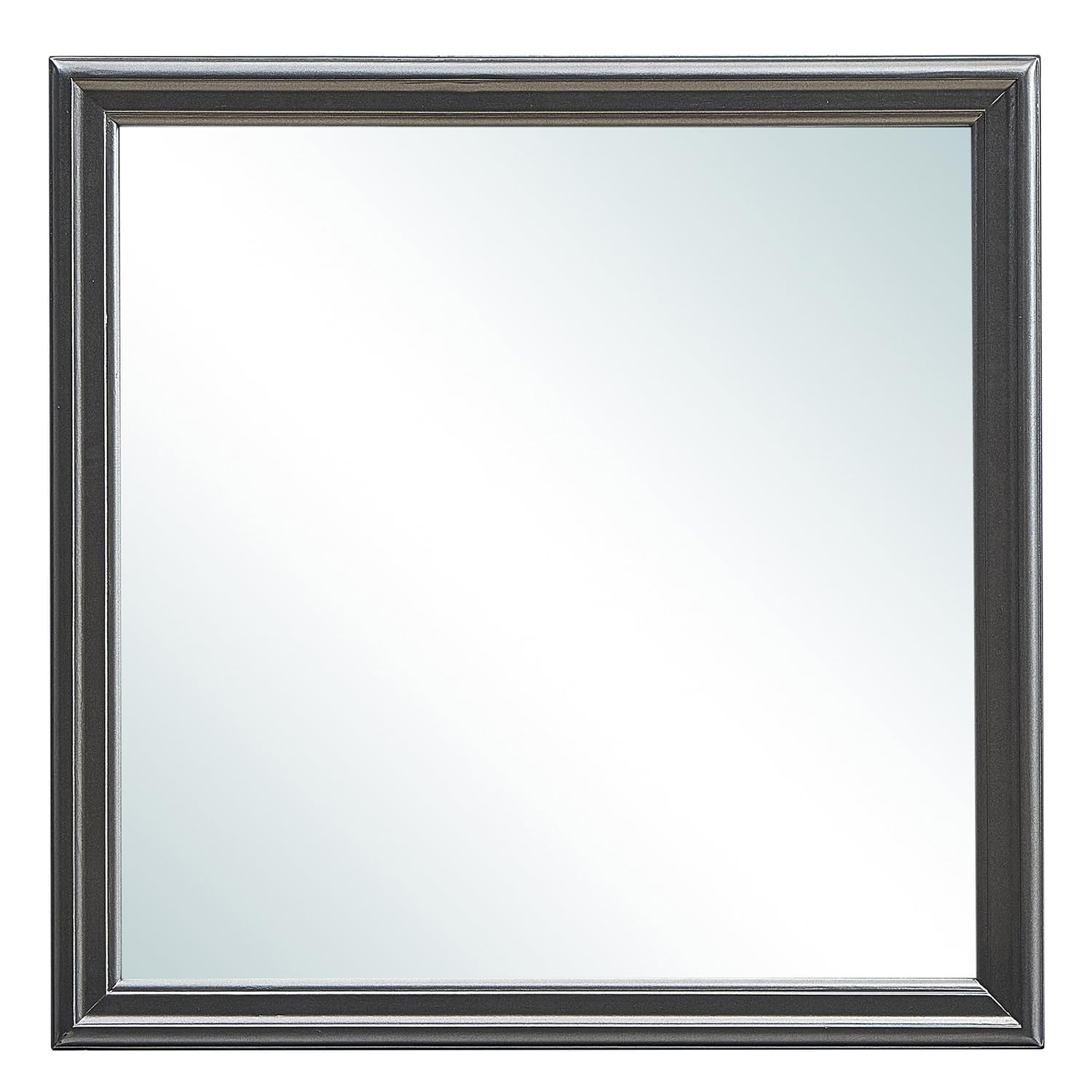 Lorana Modern Square Framed Dresser Mirror PF-G6502-M - Elegant Vanity Mirror for Bedroom, Bathroom & Dressing Room Decor