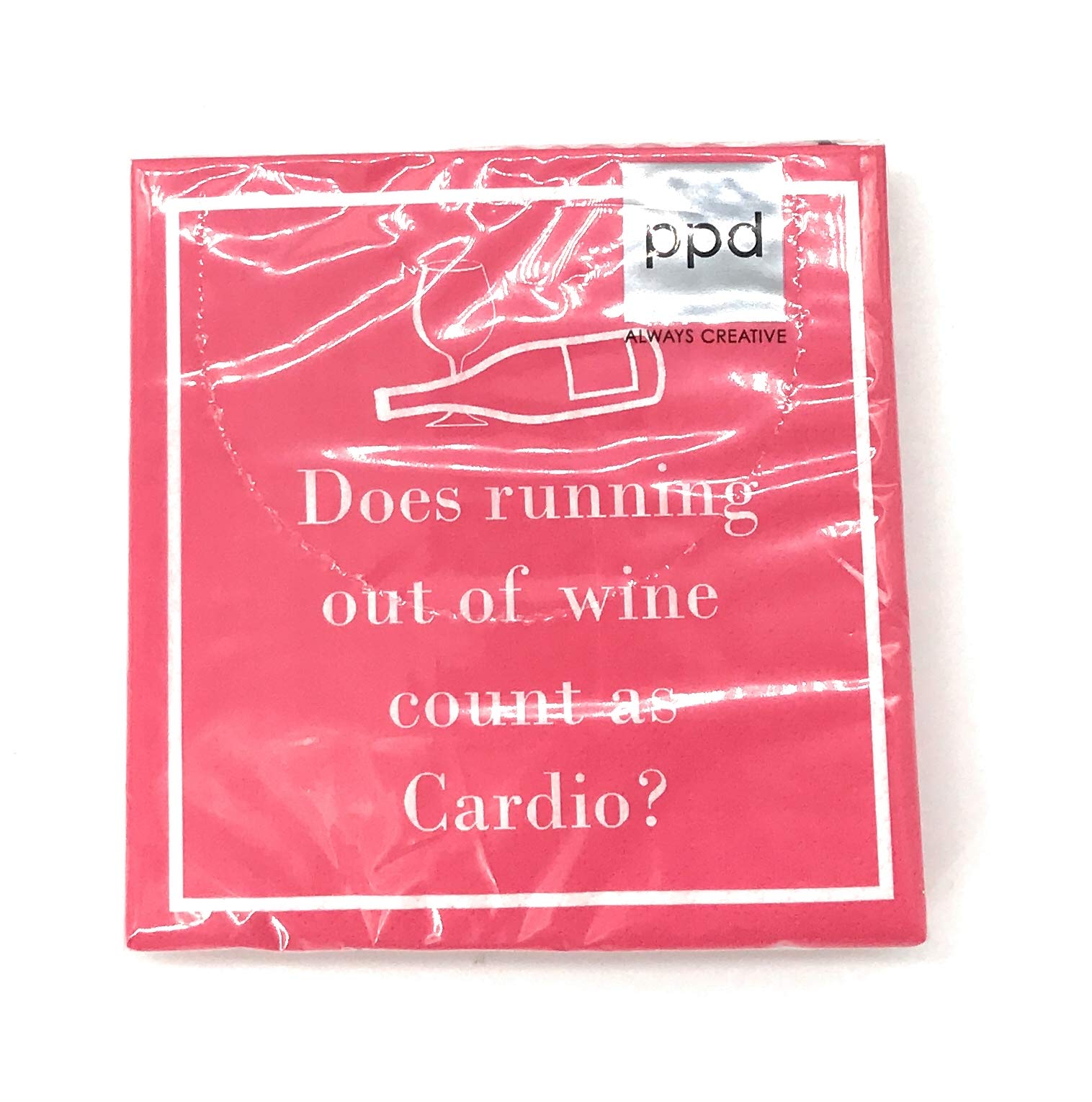 Premium Cardio Beverage Napkins - 20 Count, Soft & Absorbent Paper Napkins for Parties, Weddings, and Everyday Use - Eco-Friendly Disposable Tableware