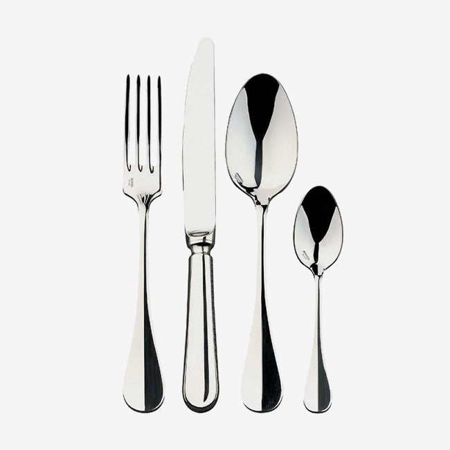 Guy Degrenne Blois Mirror Cutlery Set - 24-Piece Stainless Steel Silverware Set for Fine Dining & Formal Occasions