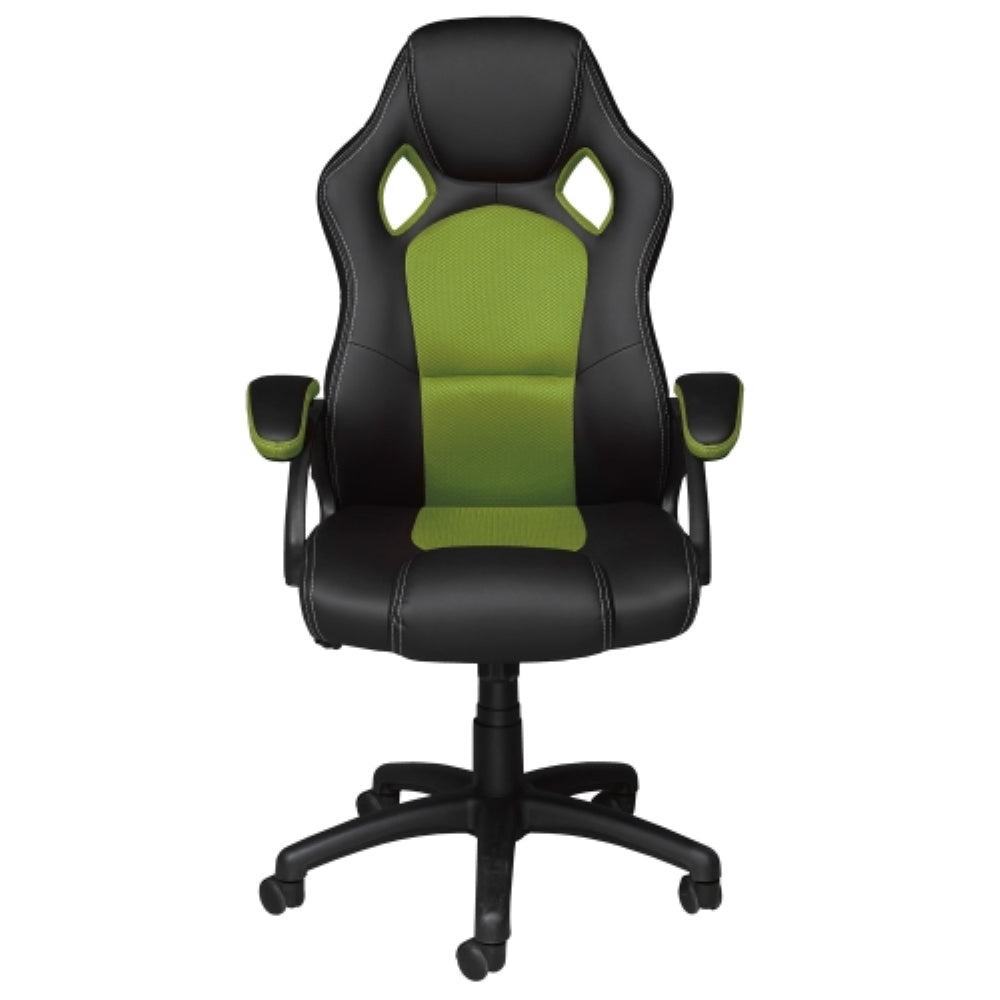 HAWK SERIES 4507 Gaming Chair - Ergonomic Black & Green Computer Chair for PC & Console Gamers - Perfect for Gaming, Streaming, and Office Work