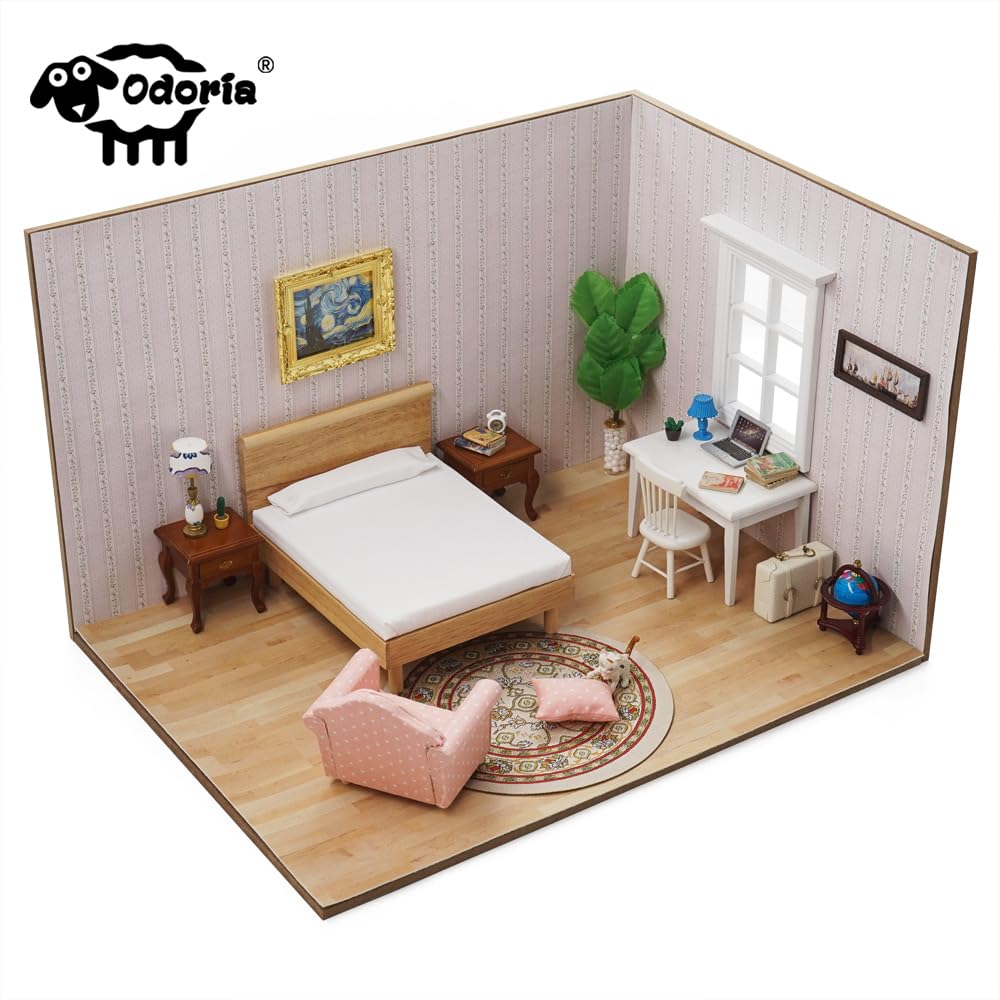 1/12 Scale Miniature Dollhouse Towel Rack - White & Pink Standing Bath Towel Holder for Cute Bathroom Decor - Perfect for DIY Miniature Scenes, Dollhouse Accessories, and Model Home Displays