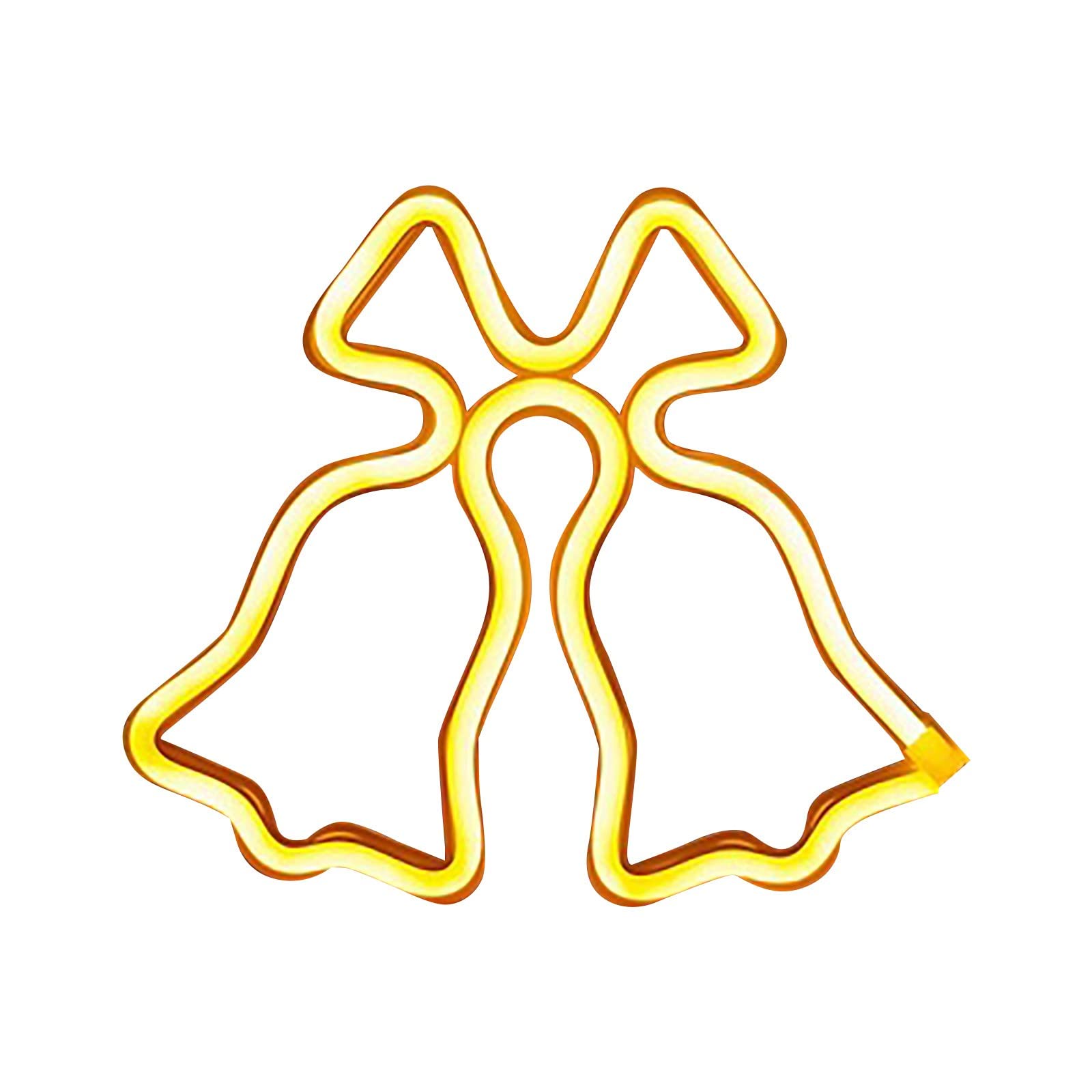 BRADEM Glow Dance Party LED Neon Lights - Happy Birthday Decor, Night Light for Kids Bedroom, Home Decor, Doorbell Light (Yellow, One Size) - Perfect for Birthday Parties, Dance Events & Room Decorations