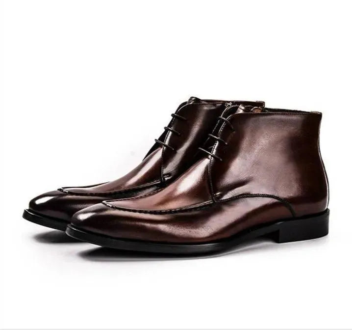 Premium Stitched Leather Chelsea Boots for Men – Comfortable & Stylish Ankle Boots for Casual, Office & Outdoor Wear