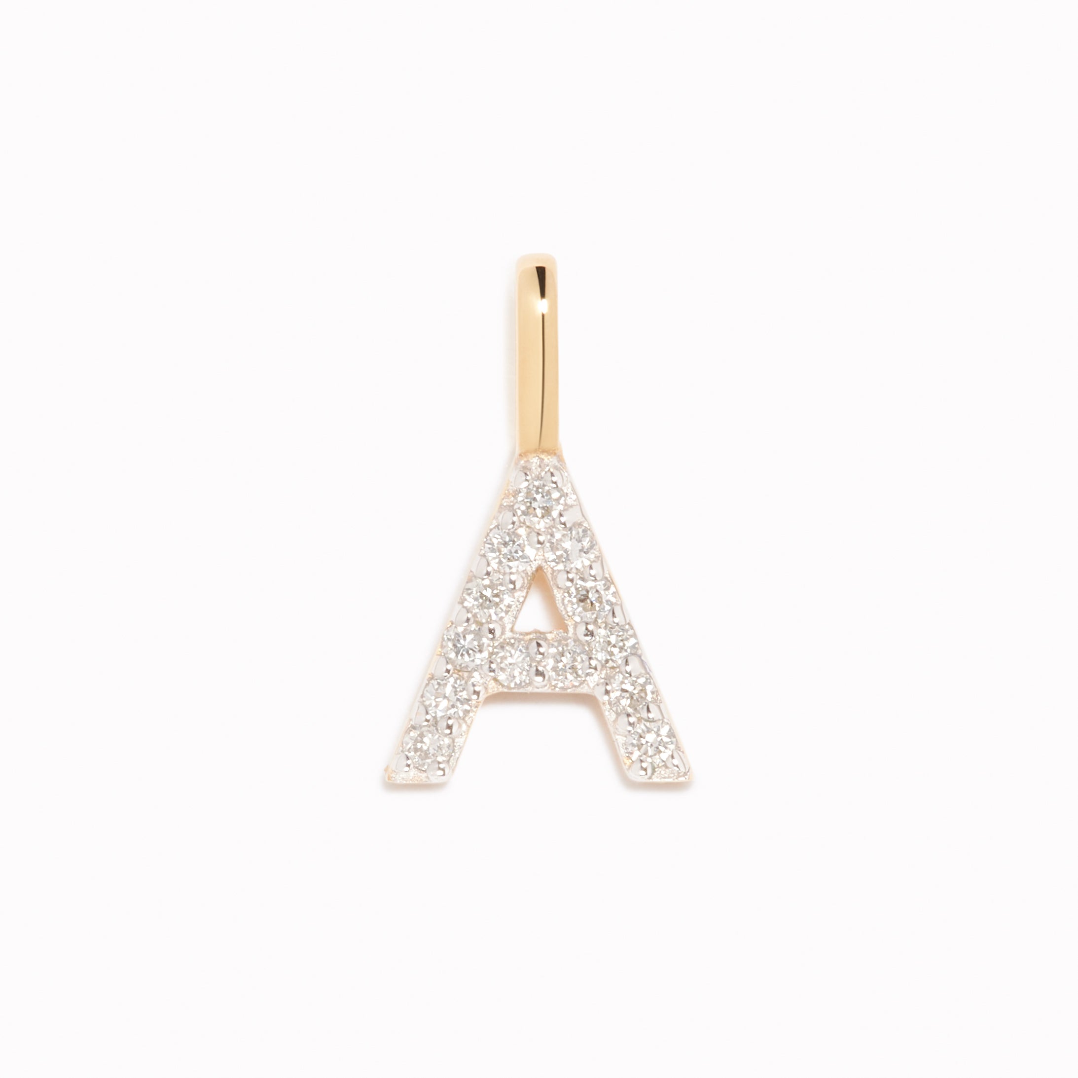 14K Gold Diamond Initial Pendant Necklace - Personalized Name Jewelry Gift for Women - Perfect for Birthdays, Anniversaries & Special Occasions