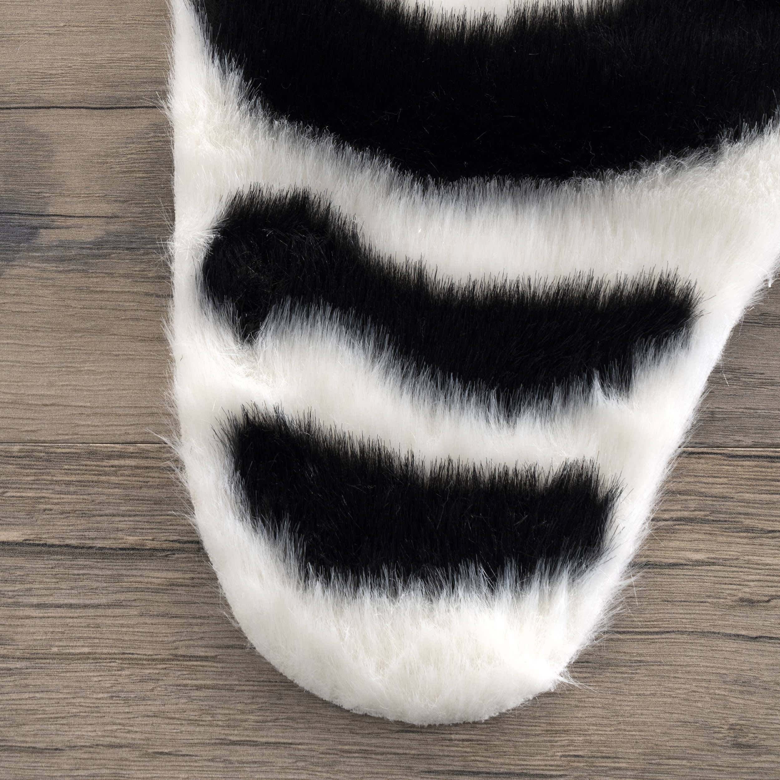 Clara Zebra Washable Rug - Soft & Durable Black and White Striped Area Rug for Living Room, Bedroom, Nursery | Pet & Kid Friendly Non-Slip Floor Mat | Home Decor & Playroom Essentials